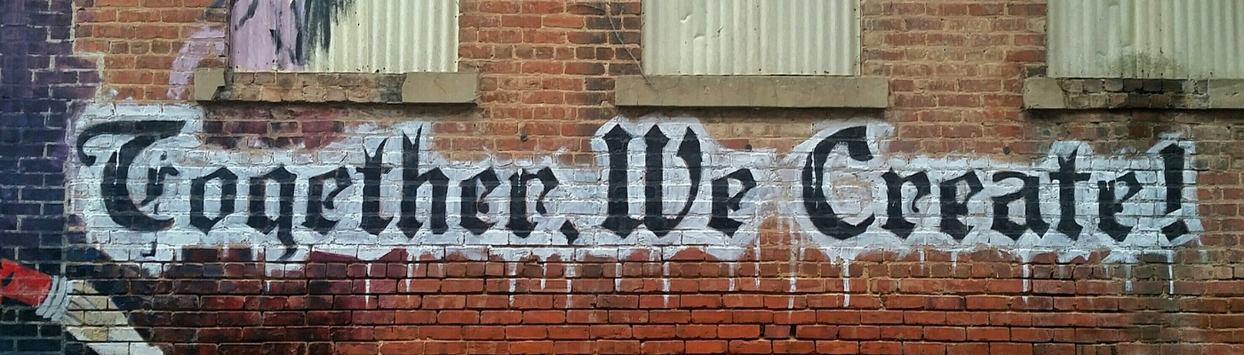 Graffiti negro con letras góticas