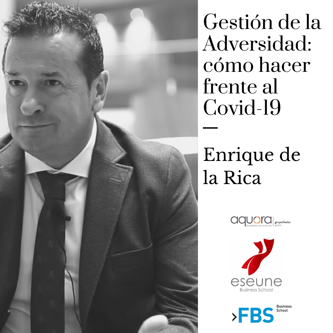 Enrique de la Rica – Gestion de la adversidad Banner informativo Aquora